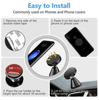 Amoner Magnetic Phone Mount Universal 360 Rotation Car Phone Holder Strong